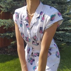 80s Printed Skirt Set